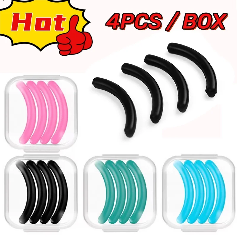 Softbox Portable Strip - ポータブルまつげカーラーの交換,4色,ゴム,ソフト,すべての種類のつけまつげに適しています,ボックスあたり4個