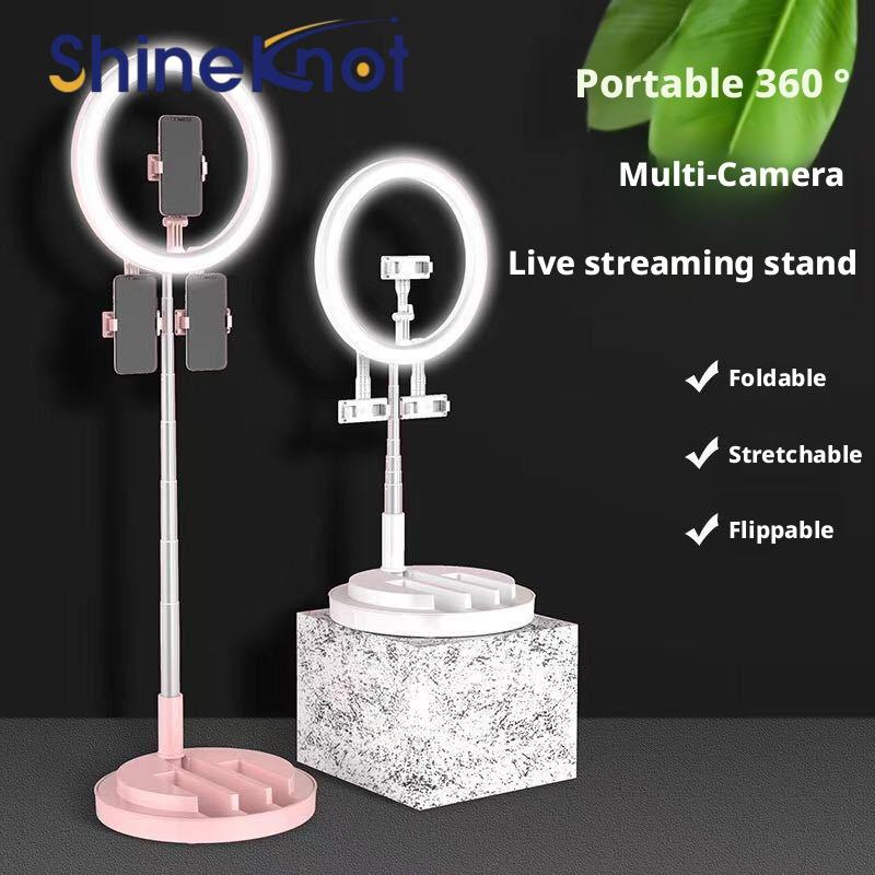 Photography Lighting Patterns - SHINEKNOTモバイルビューティーフィルライト3段階調光LED 12インチ写真撮影用円形ブラケットライト調整可能まつげエクステ用折りたたみ式ライト