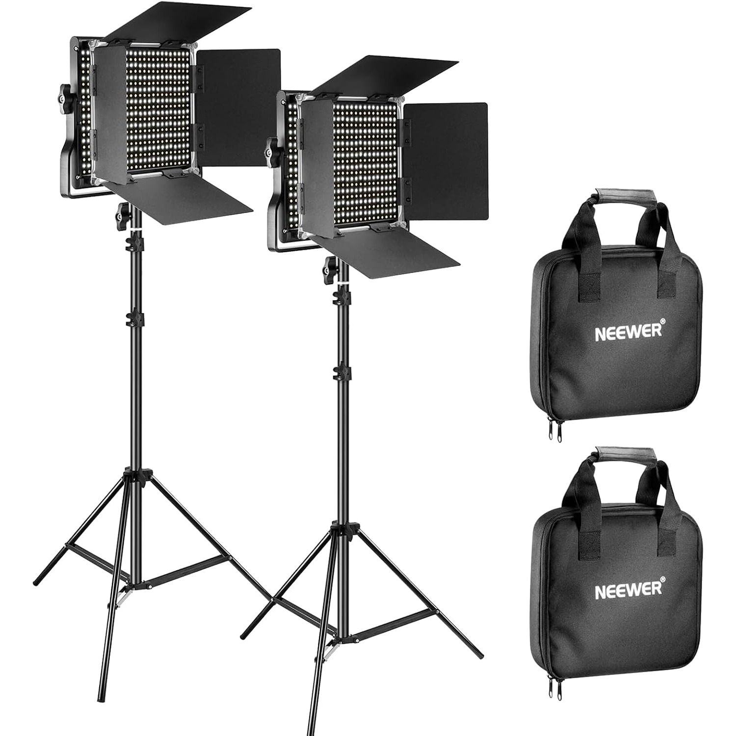 Photography Lighting Kit Neewer - NEEWER 2パック 660 LEDビデオライトキット、3200-5600K CRI 96+