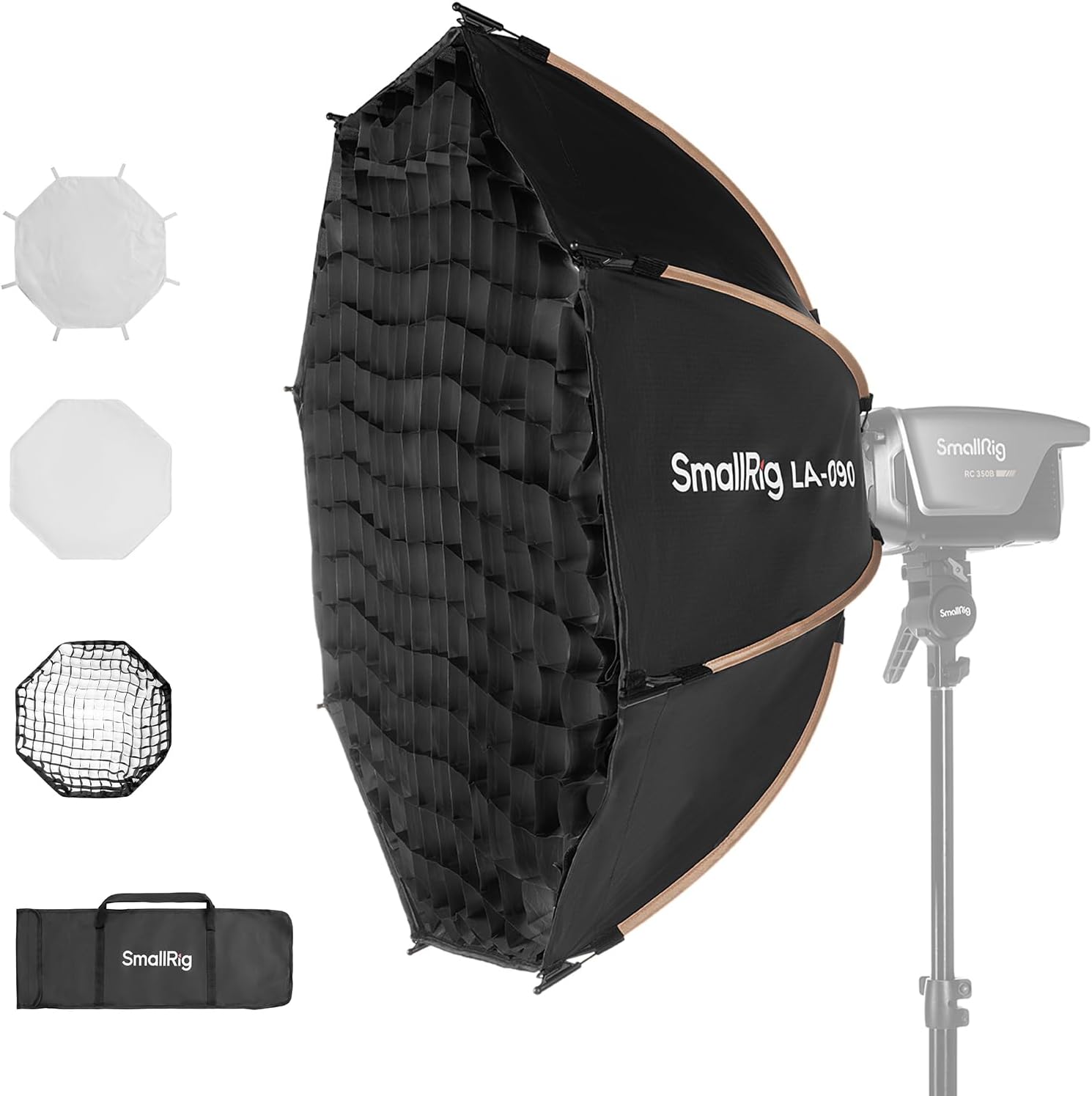 Photography Led Lighting Kit - 35インチボーエンズマウントオクタゴンソフトボックス写真撮影照明キット、クイックリリース機能付き、COB LEDライトおよびスピードライトフラッシュ用ポータブルライトモディファイアー