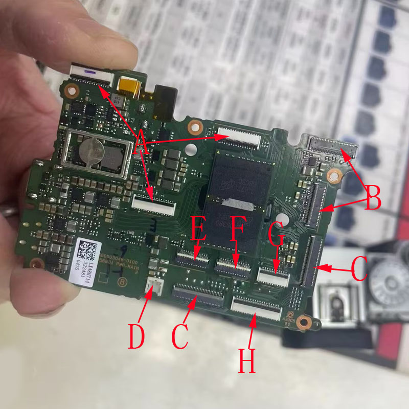 Fujifilm Camera X-T5 - 2-10 個 LCD ディスプレイ画面フレックスケーブルジャックボタンメインボードマザーボード FPC プラグコンタクトコネクタ富士フイルム