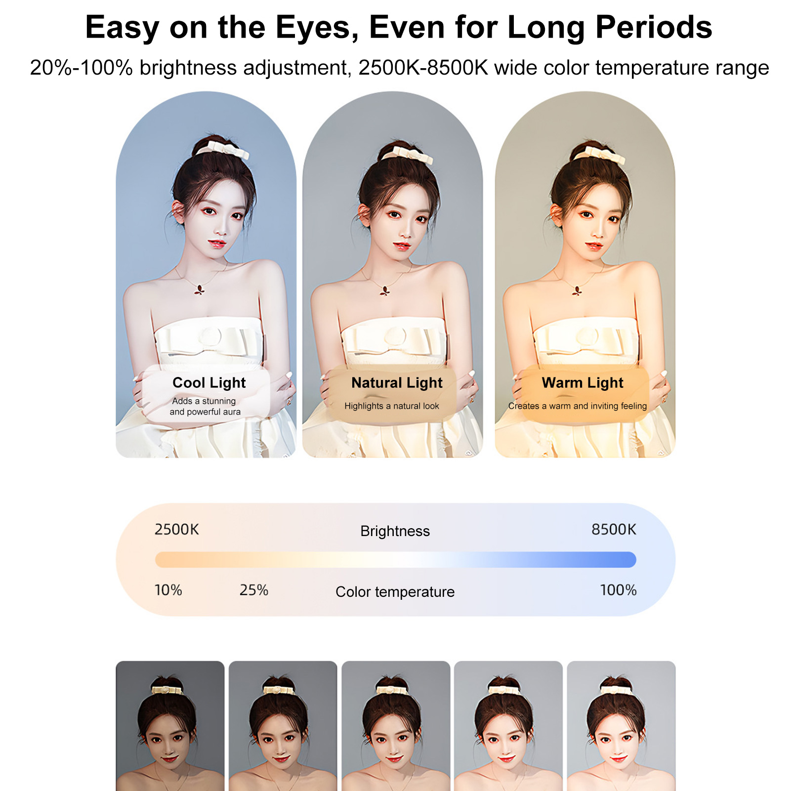 充電式携帯電話ライト、ハンドヘルドフォンスタビライザー（スマ - Photography Lighting System のレビューと価格