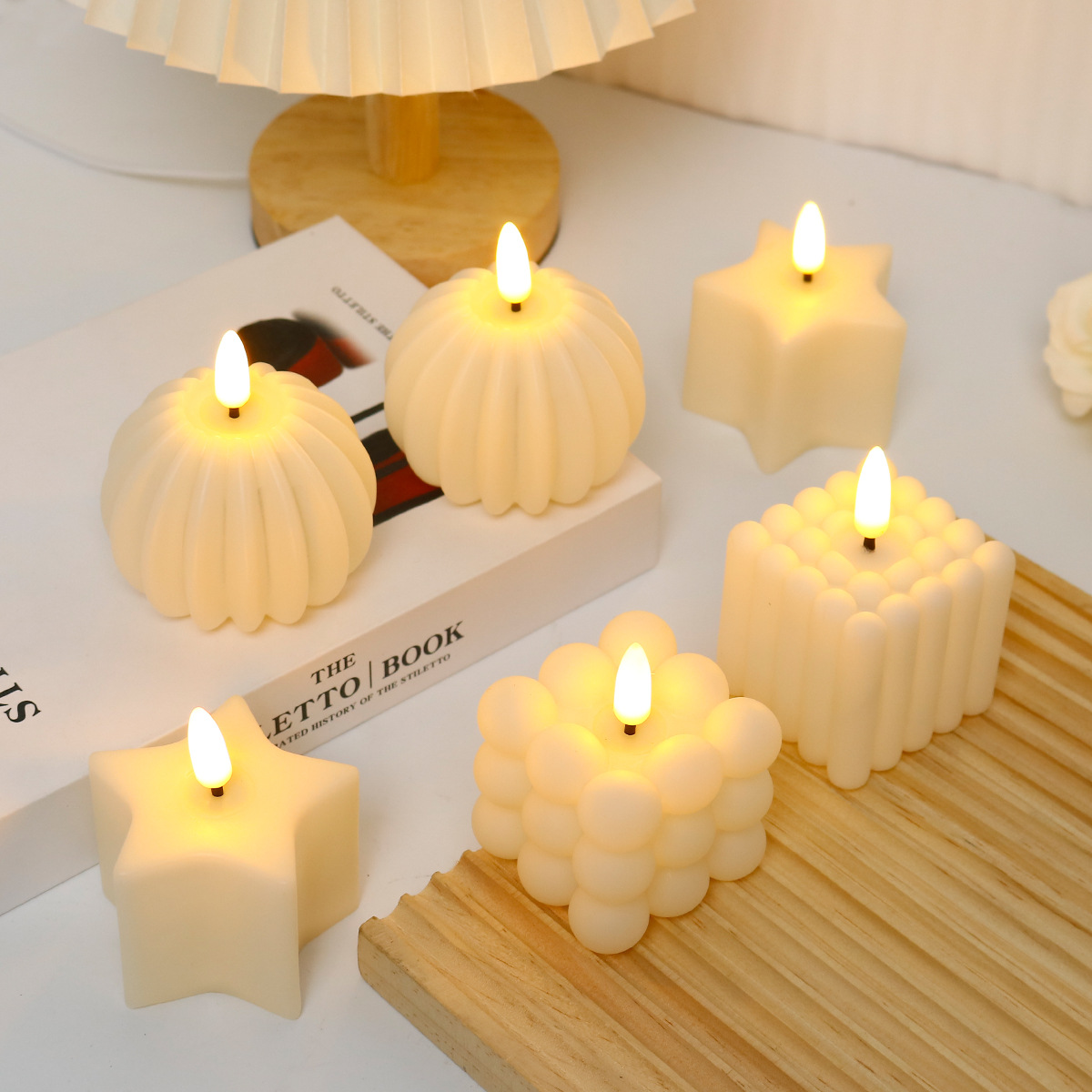 LEDキャンドルキューブ 結婚式、誕生日、クリスマスデコレー - Photography Lighting Led のレビューと価格