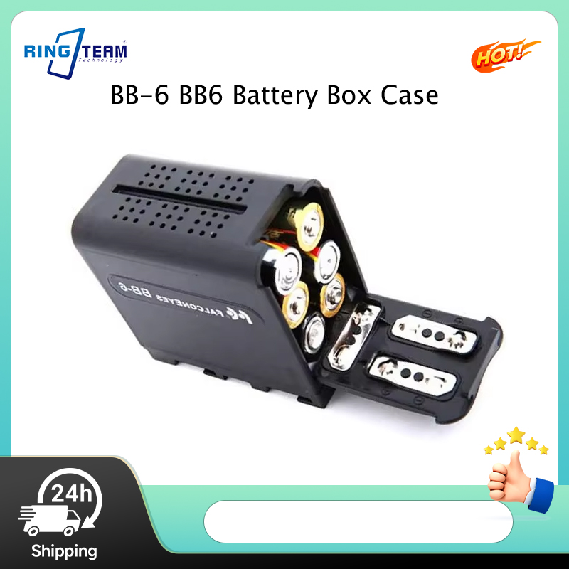 BB-6 BB6 バッテリーボックスケース 6x 単三電池用 - Video Light Panel Led のレビューと価格