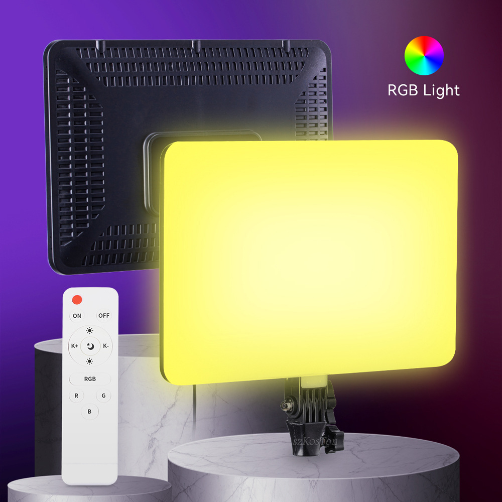 RGB 14 インチ LED ビデオライトリモコン写真撮影  - Video Light Panel Led のレビューと価格