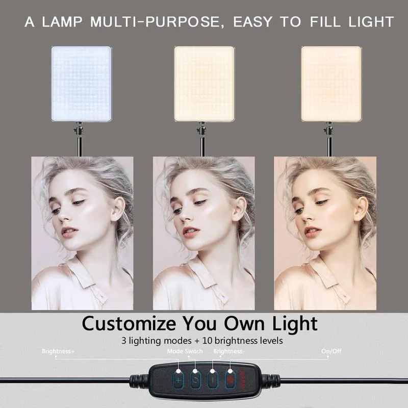 LEDビデオライト フォトスタジオランプ 3000-6500 - Video Light Panel Led のレビューと価格
