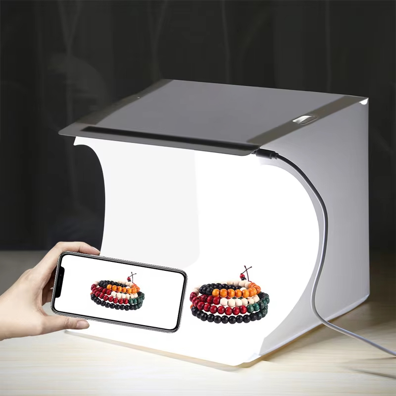 折りたたみ式フォトスタジオブースソフトボックス小型LEDライ - Softbox Portable Strip のレビューと価格