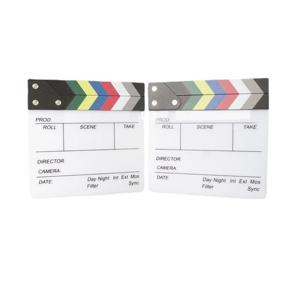 アクリル製監督用シーンクラッパーボード写真撮影用装飾品小道具 - Photography Lighting Led のレビューと価格