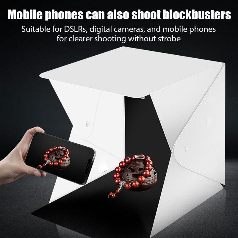 折りたたみ式ライトボックス ポータブル写真撮影用LEDフォト - Photography Led Lighting Kit のレビューと価格