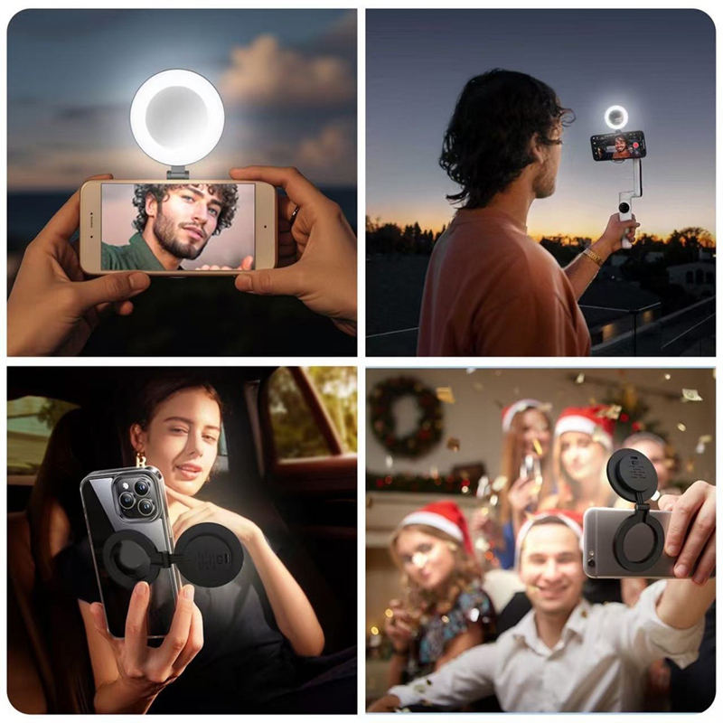 3段階速度調整ミニ磁気ポケットライト、自撮りミラー交換用ライ - Photography Lighting Led のレビューと価格
