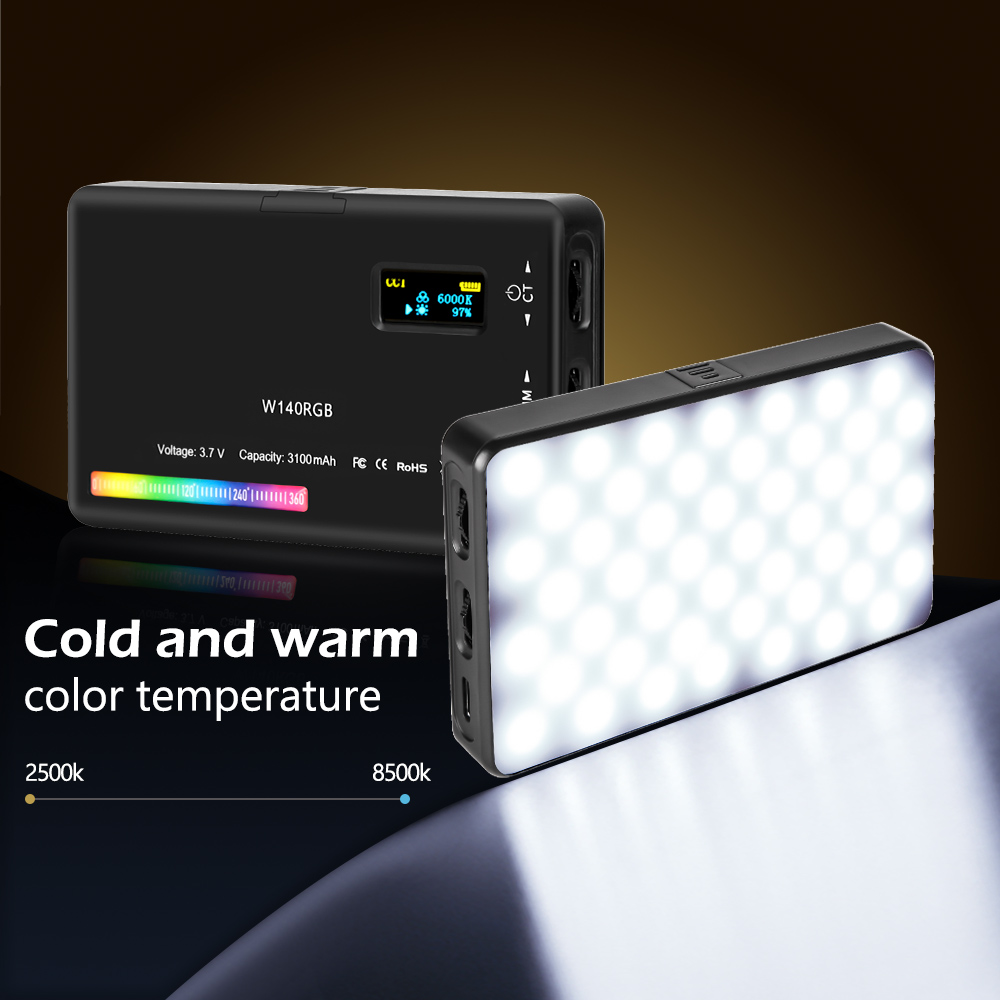 SH-W140 RGB LEDビデオライト,調光可能なポケッ - Video Light Panel Led のレビューと価格