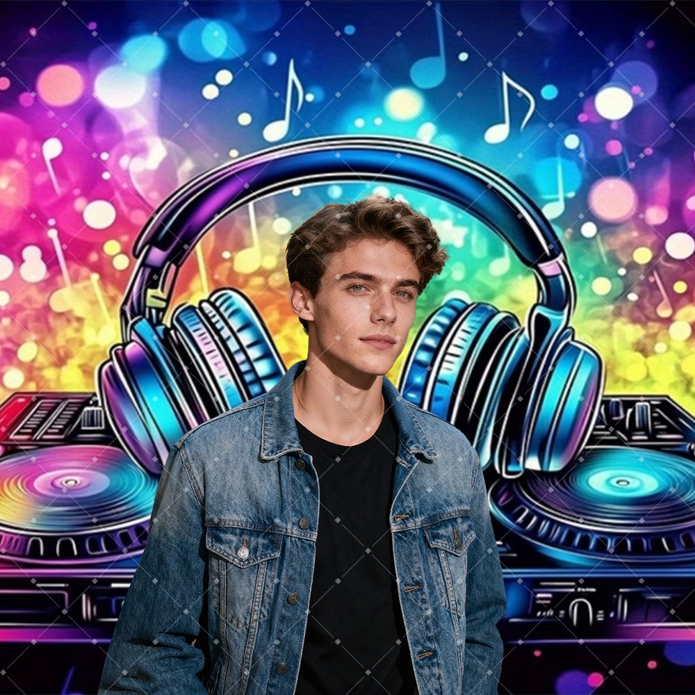 ヒップホップ音楽DJパーティー装飾スカルブラックライトネオン - Photography Lighting Backdrop のレビューと価格