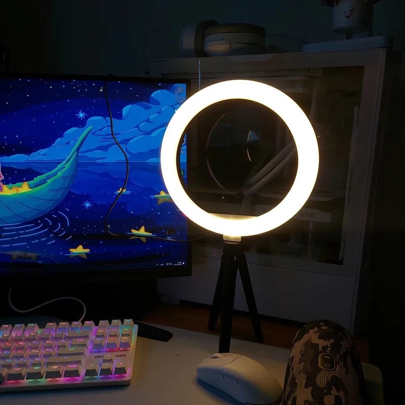Desiontal 26cmリングライト、三脚スタンド付き、 - Photography Lighting Patterns のレビューと価格