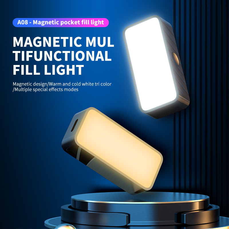 磁気ポータブルミニ Selfie フィルライト調整可能な照明 - Photography Lighting Patterns のレビューと価格