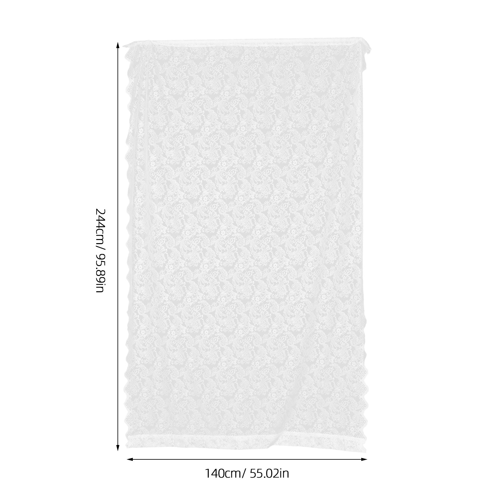 ヴィンテージ刺繍レースカーテン シアー ロマンチック 光を遮 - Photography Lighting Backdrop のレビューと価格