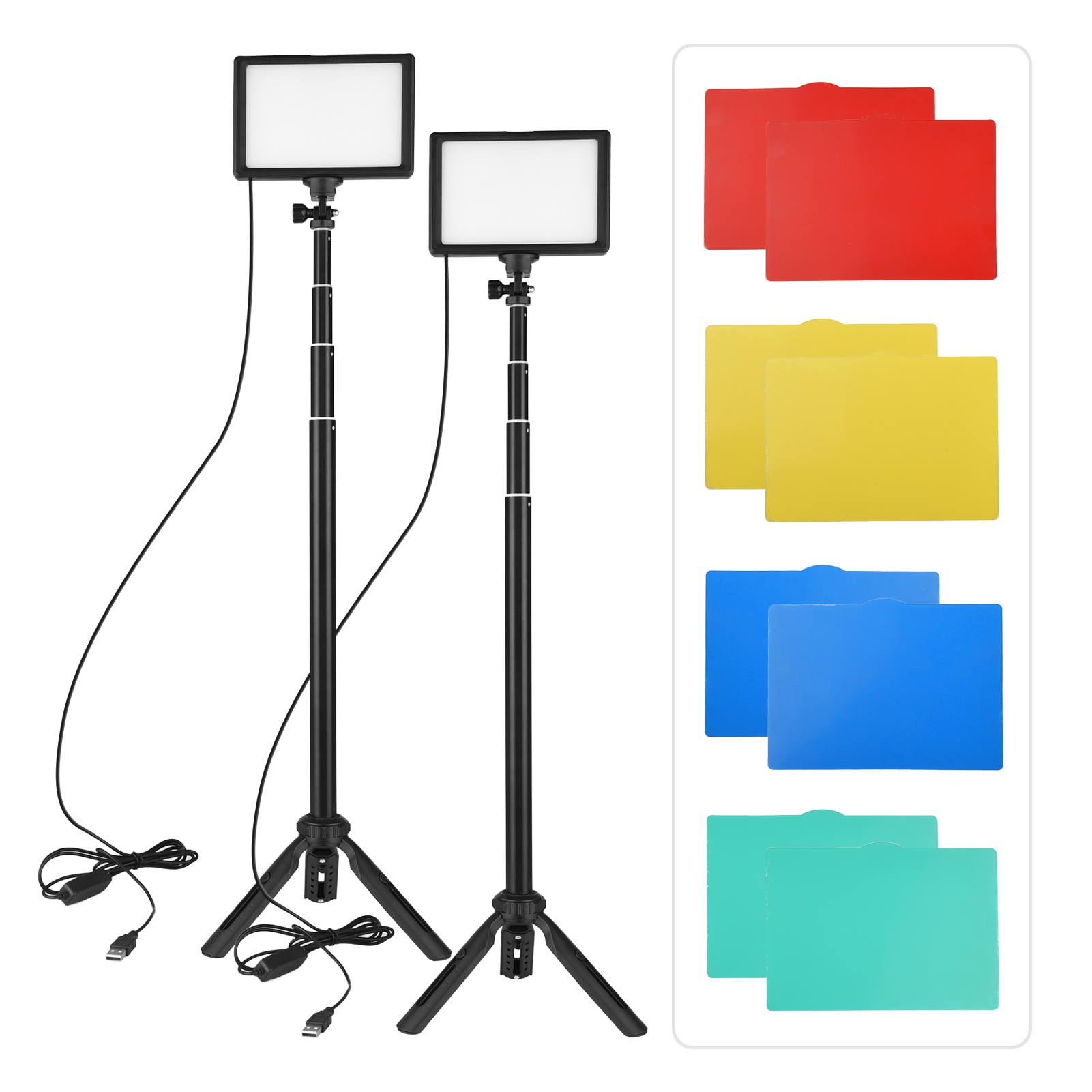 Ander-LEDビデオライトキット,写真照明,高さ3200 - Photography Led Lighting Kit のレビューと価格