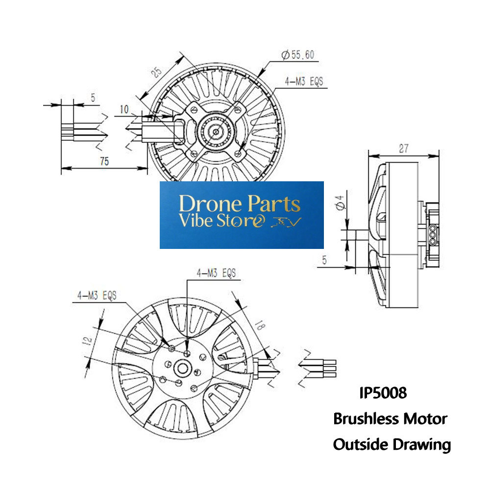 DParts1IP5008 KV370 ブラシレスモーター  - Photography Lighting Material のレビューと価格