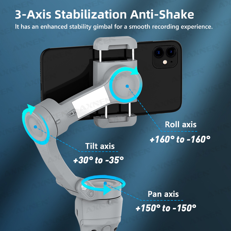 スマートフォン用ハンドヘルド3軸ジンバルスタビライザー、iP - Photography Lighting System のレビューと価格