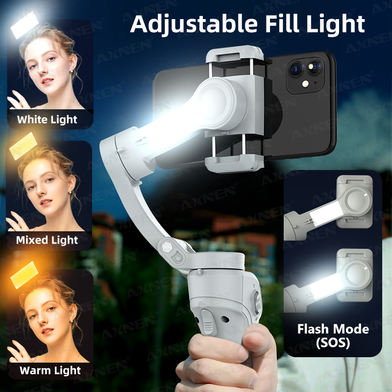 スマートフォン用ハンドヘルド3軸ジンバルスタビライザー、iP - Photography Lighting System のレビューと価格