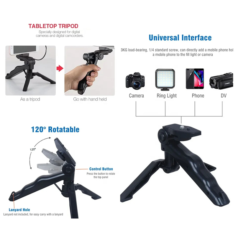 AY49スマートフォンVlogキット、三脚付きスマホホルダー - Photography Led Lighting Kit のレビューと価格